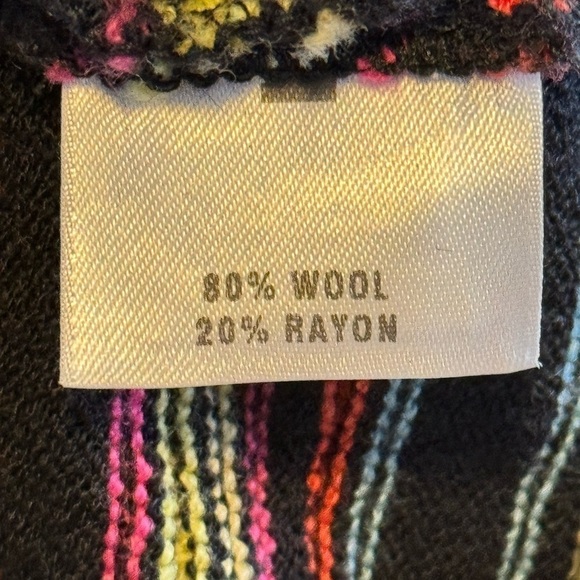 St John Sport Santana Knit Sweater M Mock Neck Sleeveless Y2K Multicolor Crop - Picture 9 of 12